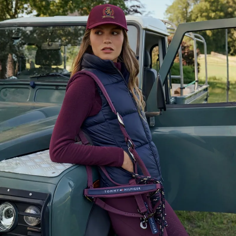 Tommy Hilfiger Yale Halter and Lead Rope Set-Deep Burgundy-2