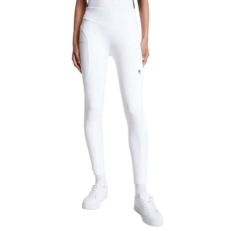 Tommy Hilfiger Elmira Full Grip Women's Riding Tights - White