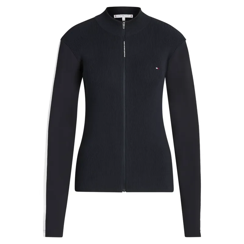 Tommy Hilfiger Mirada Women's Zip-Up Knit Sweatshirt - Desert Sky-2