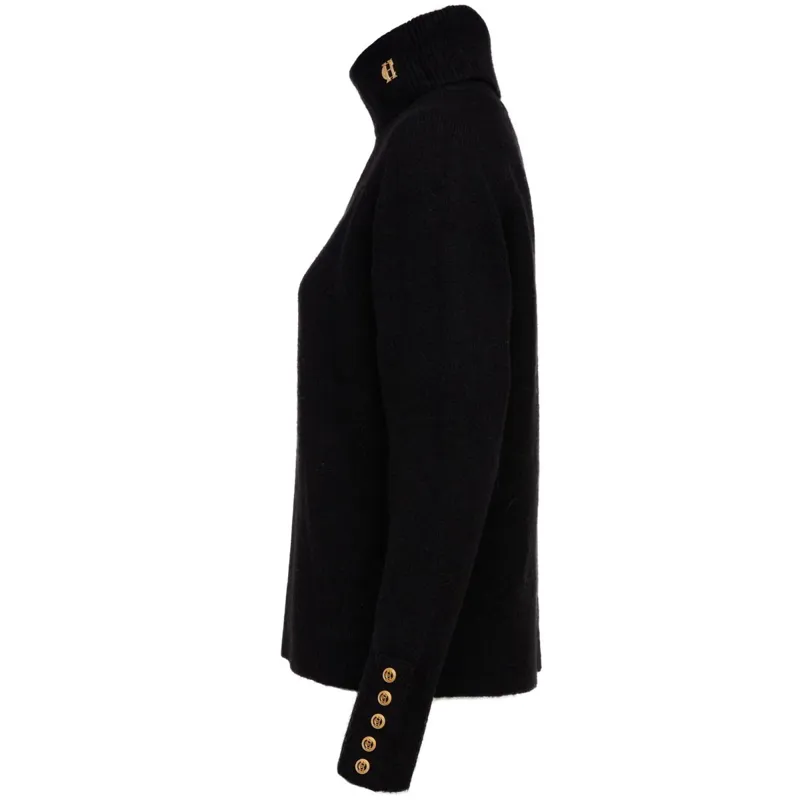 Holland Cooper Tori Turtleneck Knit Ladies Sweater - Black-7
