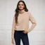 Holland Cooper Tori Turtleneck Knit Women's Sweater - Light Camel