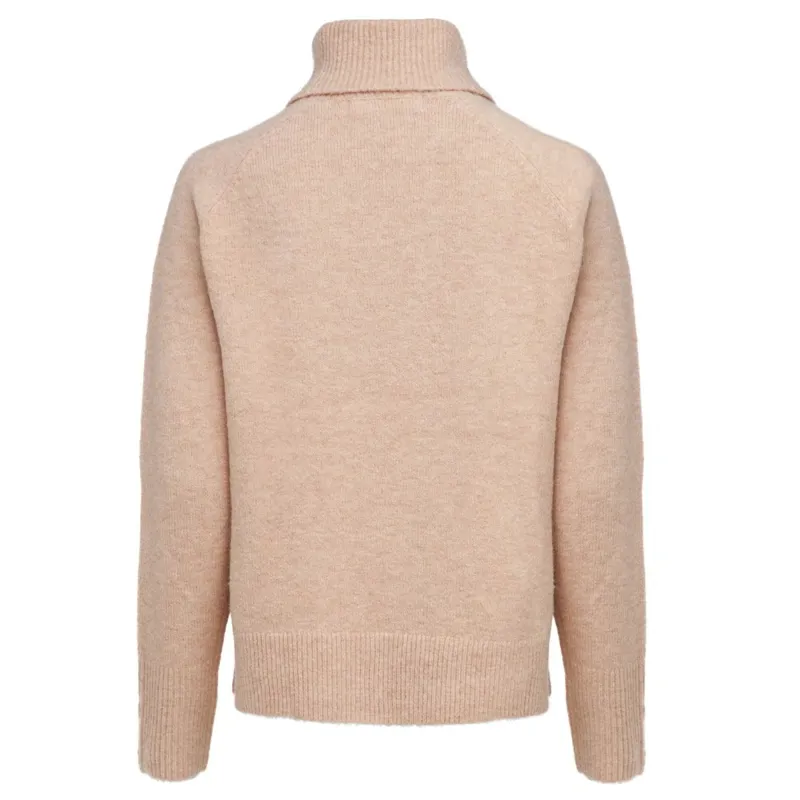Holland Cooper Tori Turtleneck Knit Women's Sweater - Light Camel-7