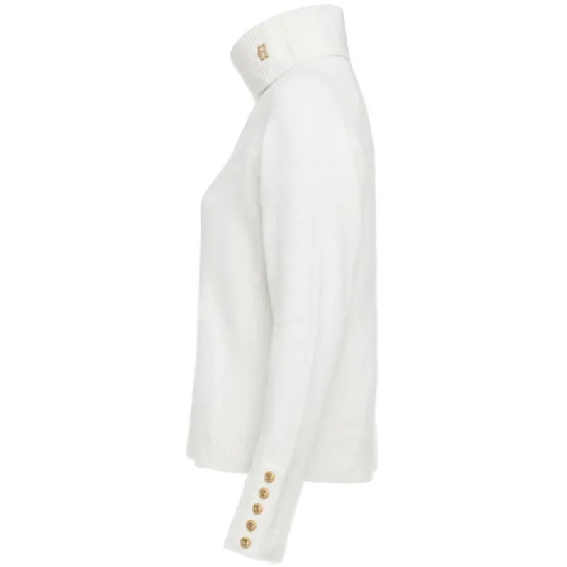 Holland Cooper Tori Roll Neck Knit Ladies Sweater - Natural-6