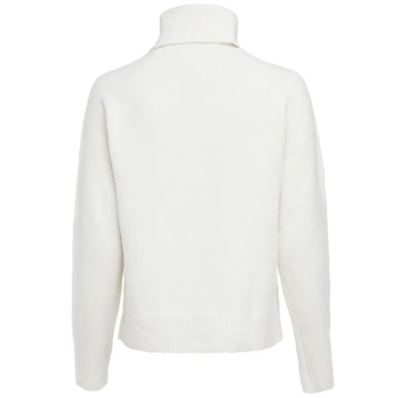 Holland Cooper Tori Roll Neck Knit Ladies Sweater - Natural-7
