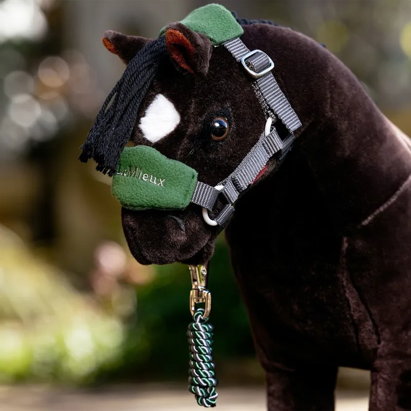 LeMieux Mini Toy Pony Vogue Halter - Hunter Green-1