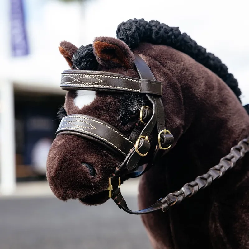 LeMieux Mini Toy Pony Hunter Bridle-Brown-2