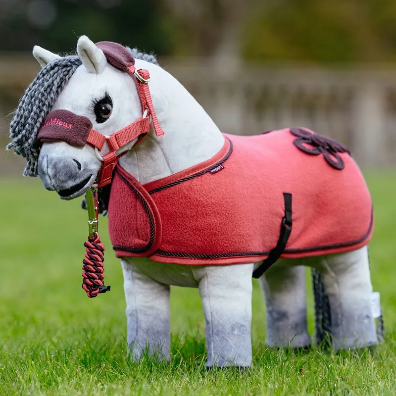 LeMieux Mini Toy Pony Vogue Halter - Cranberry-1