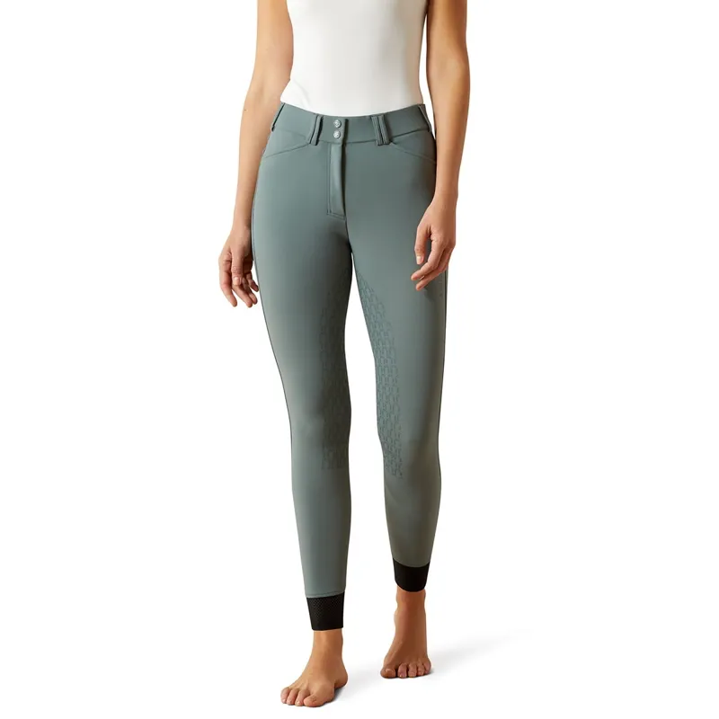Ariat Tri Factor Vivacity Heat Half Grip Women's Breeches - Steel Sage