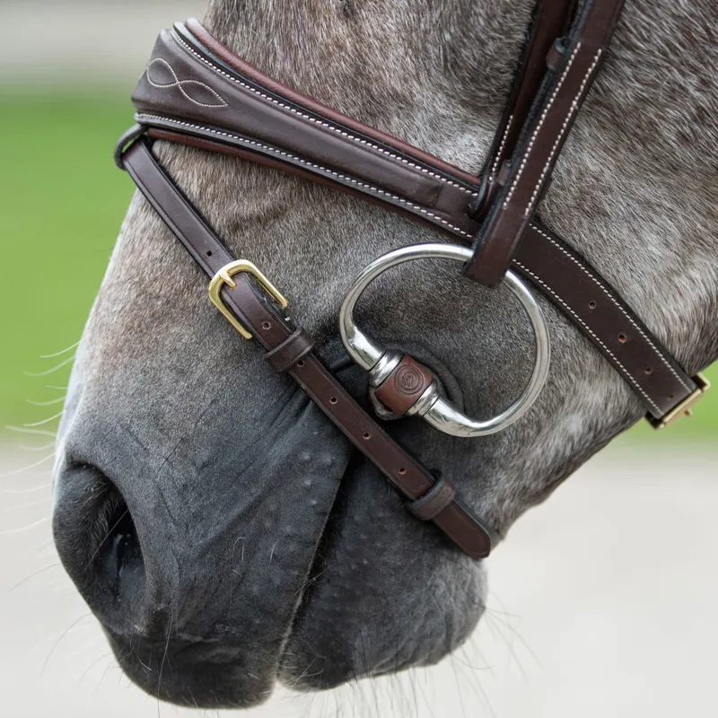 TRUST Equestrian Leather Eggbutt Bit-5