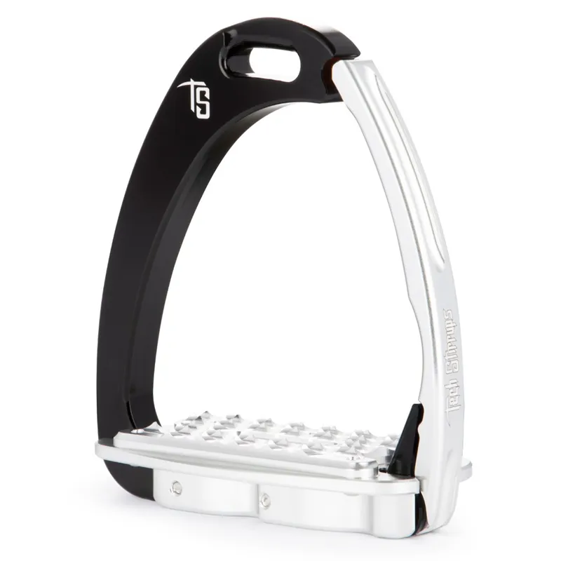 Tech Venice Sloped M Medium Safety Stirrups - Black/Silver