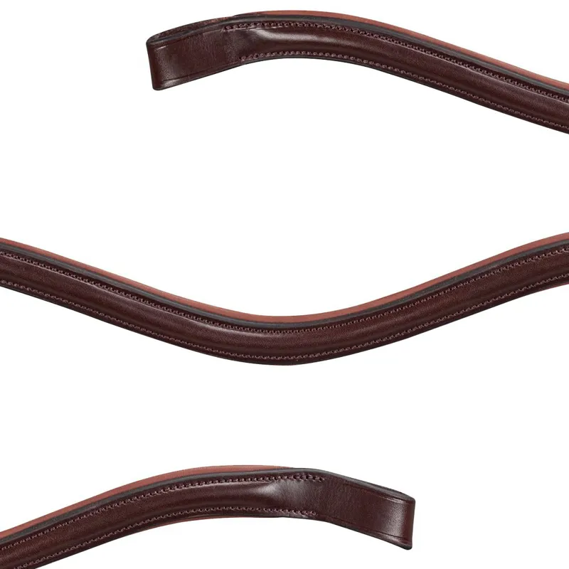 Equiline BB0426 U Shaped Browband Brown-1