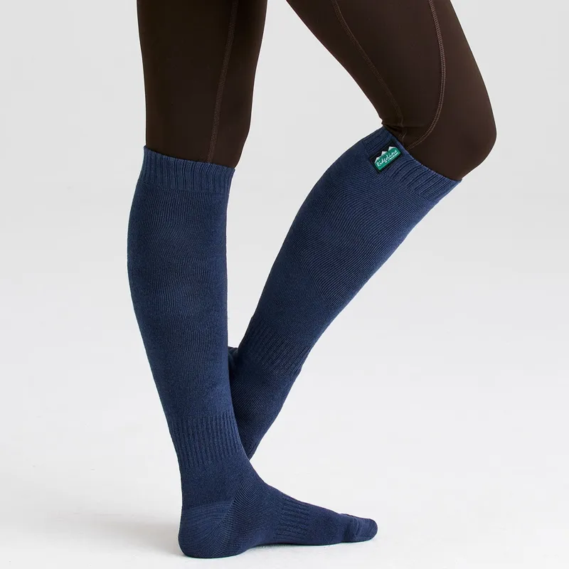 Ridgeline Cotton Work Full Length Socks 3 Pack - Navy Multi-7