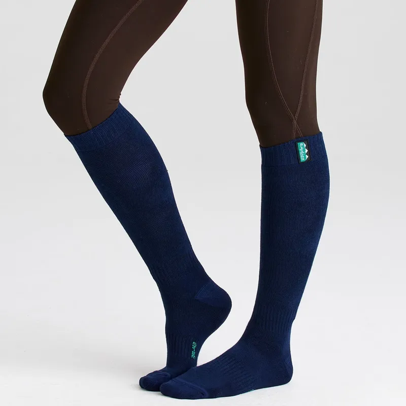 Ridgeline Cotton Work Full Length Socks 3 Pack - Navy Multi-6