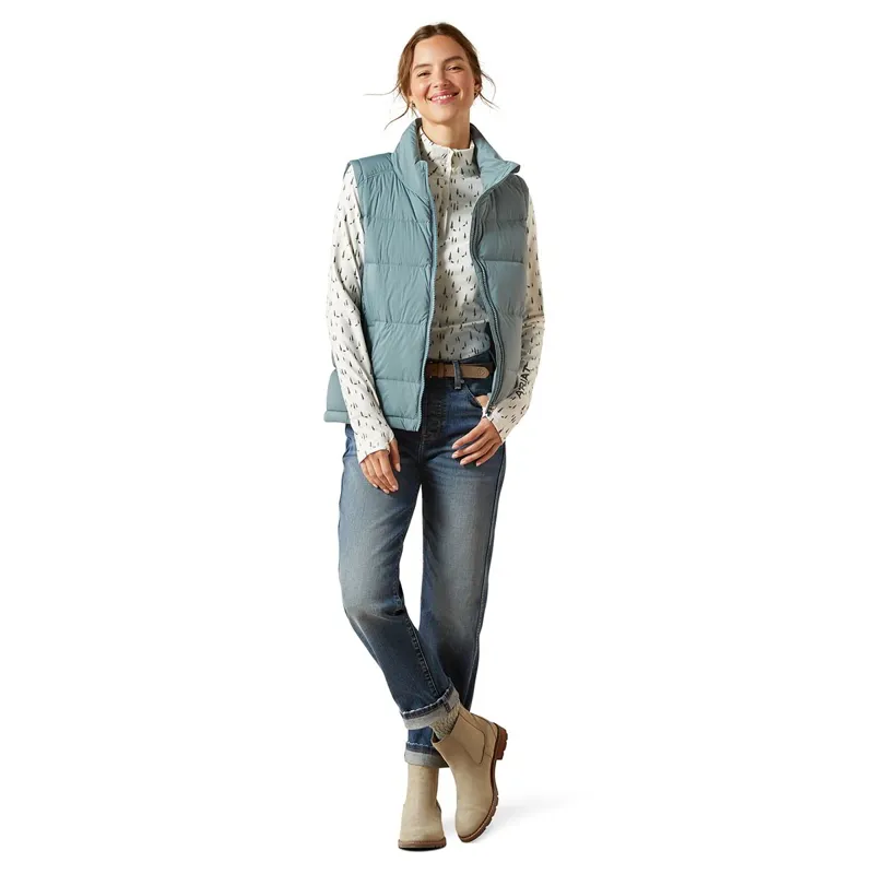 Ariat UltraPuff Womens Down Vest - Steel Sage-3
