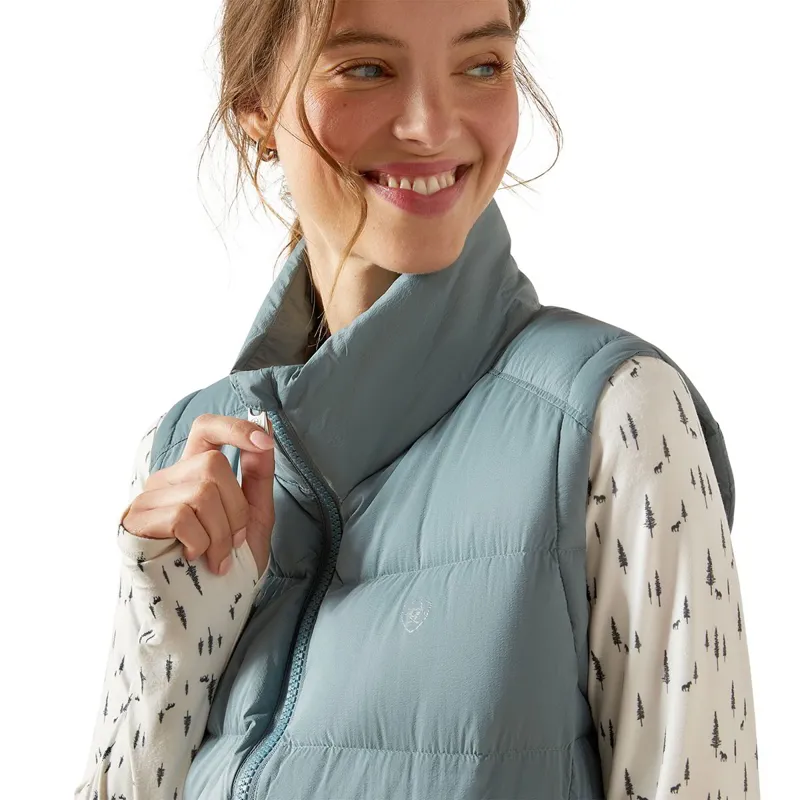Ariat UltraPuff Womens Down Vest - Steel Sage-2