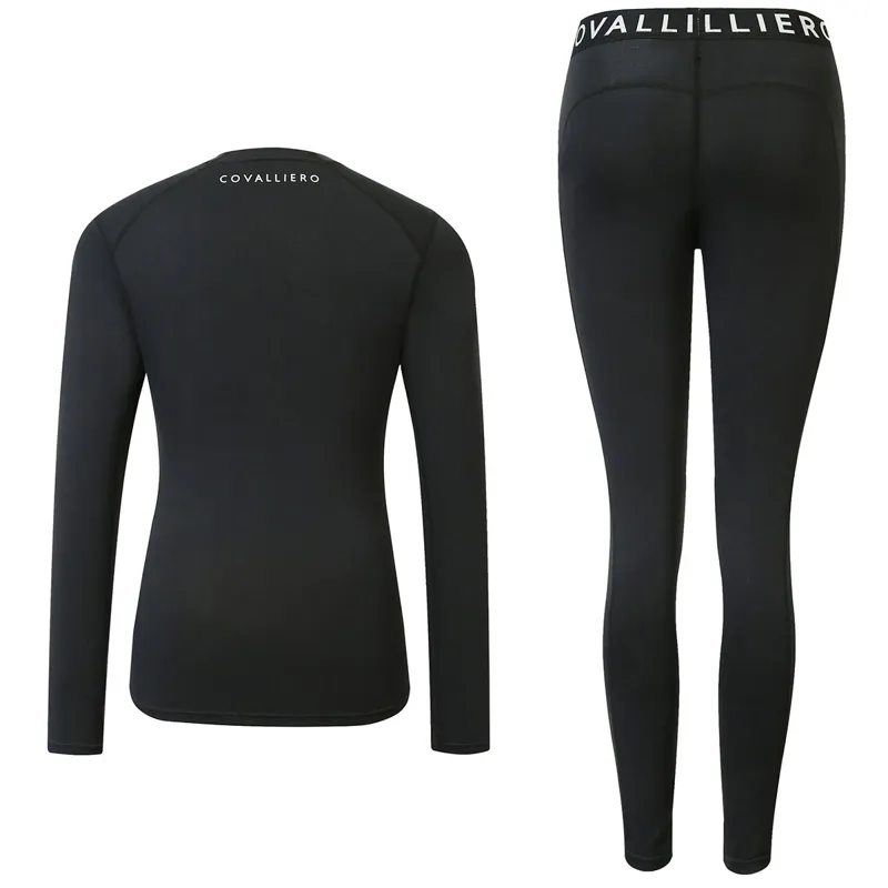 Covalliero Women's Functional Base Layer Set - Black-1