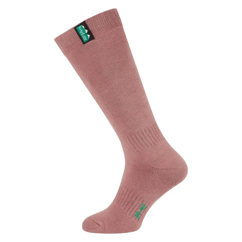 Ridgeline Cotton Work Full Length Socks 3 Pack - Oxblood Multi-4