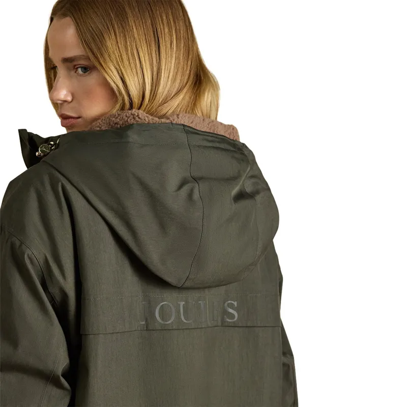 Joules Coverall Oversized Women's Waterproof Coat - Green/Green-9