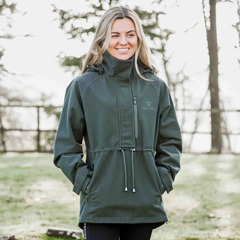 EQUIDRY Nevada Womens Waterproof Smock - Green