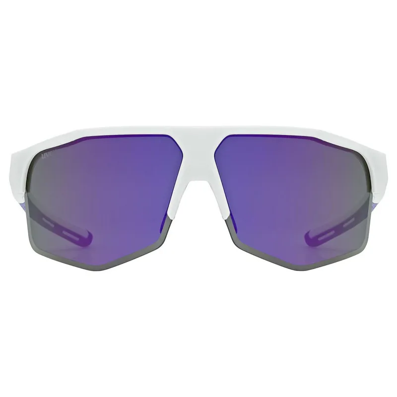 Uvex Axos Set Sunglasses - Matte White/Mirror Purple-3