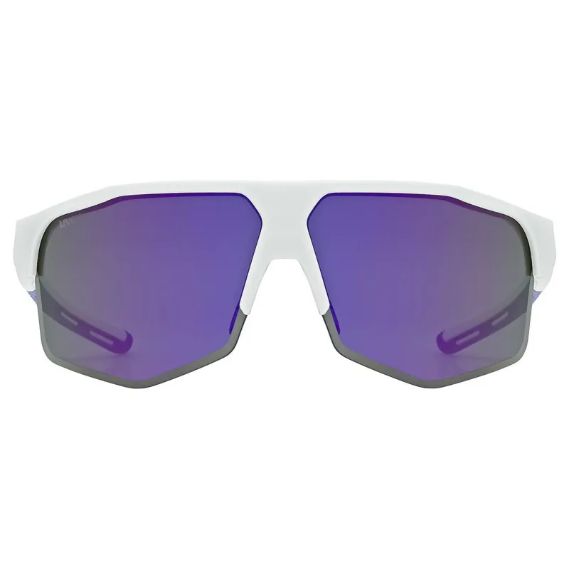 Uvex Axos Set Sunglasses - Matte White/Mirror Purple-1