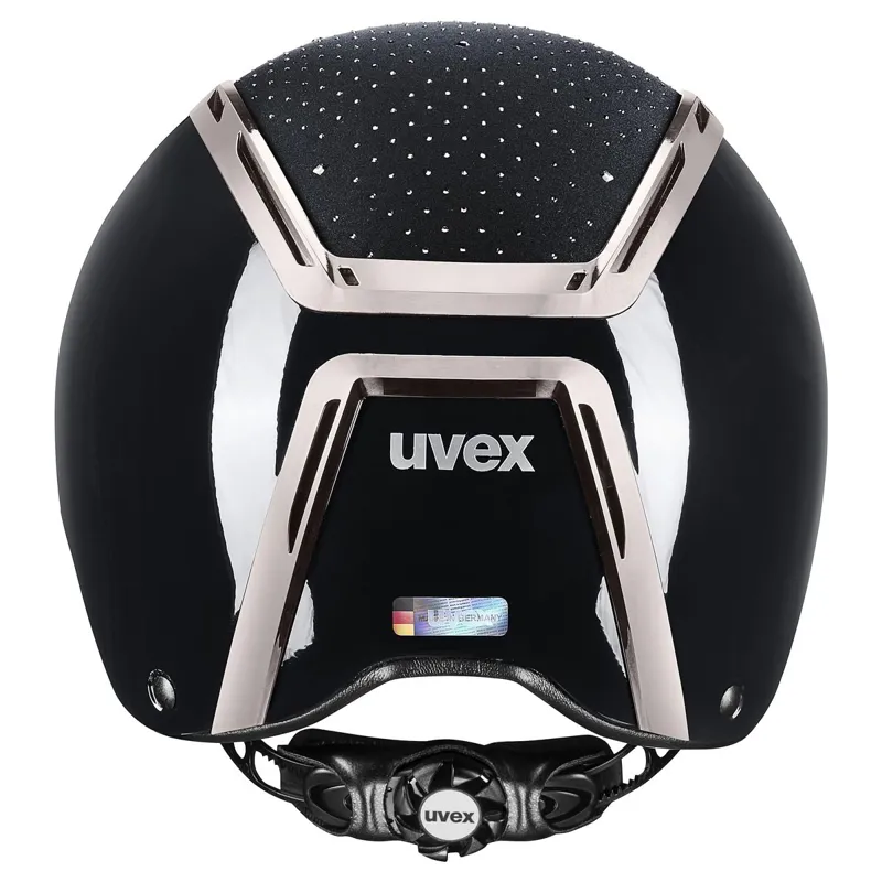 Uvex Exxeed Glow Riding Helmet - Black/Black-4