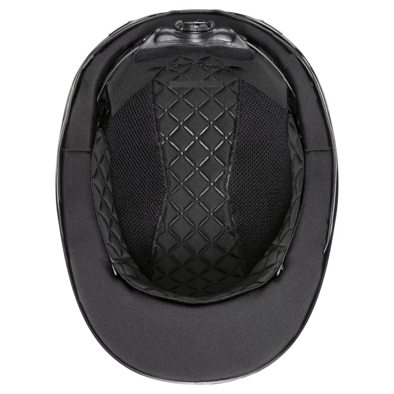 Uvex Exxeed Shiny Chrome Riding Helmet - Black-2