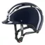 Uvex Exxeed Shiny Chrome Riding Helmet - Navy