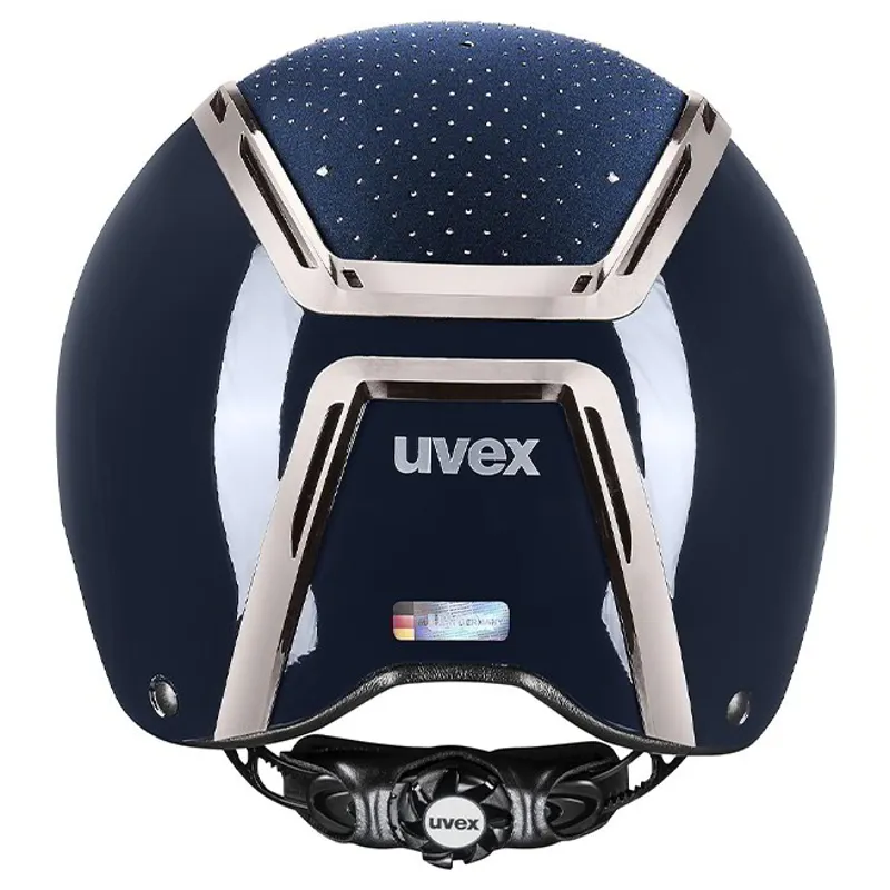 Uvex Exxeed Glow Riding Helmet - Navy/Black-4