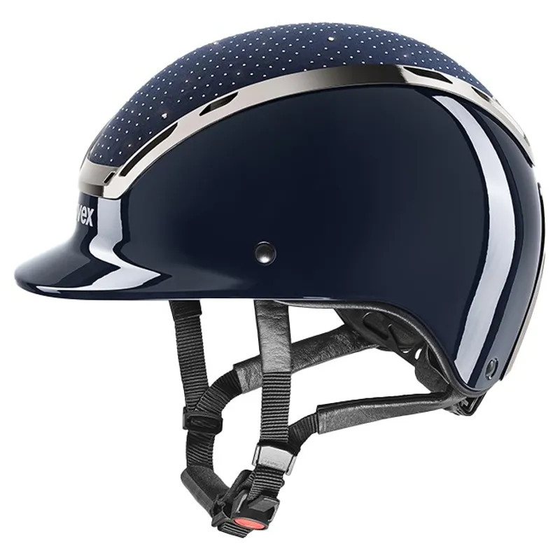 Uvex Exxeed Glow Riding Helmet - Navy/Black