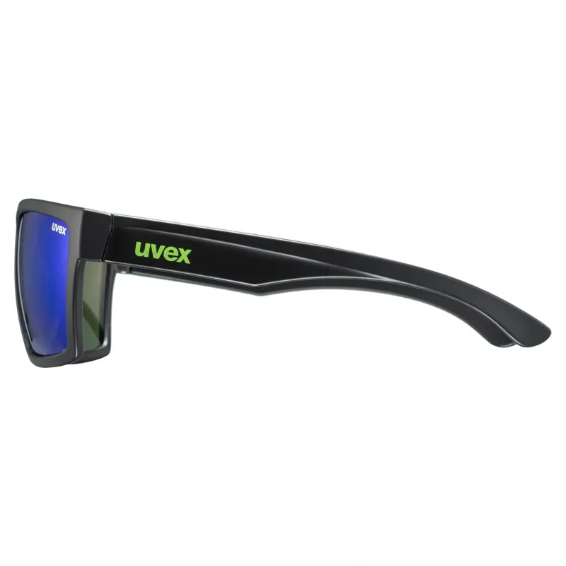 Uvex LGL 29 Sunglasses - Matte Black/Mirror Green-1