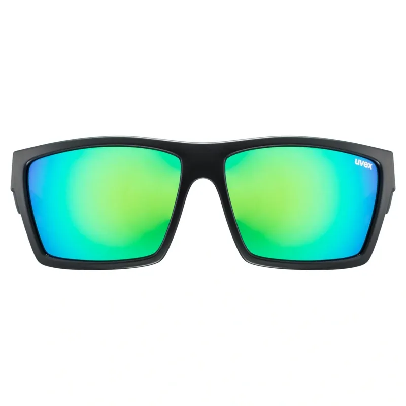 Uvex LGL 29 Sunglasses - Matte Black/Mirror Green-2