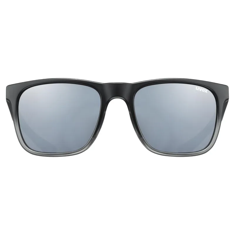 Uvex LGL 42 Sunglasses - Black Transparent/Mirror Silver-1