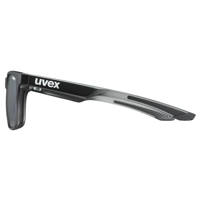 Uvex LGL 42 Sunglasses - Black Transparent/Mirror Silver-3
