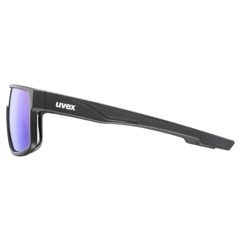 Uvex LGL 51 Sunglasses - Matte Black/Mirror Green-1