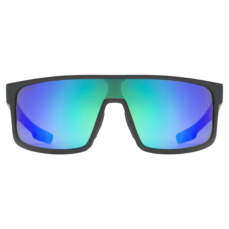 Uvex LGL 51 Sunglasses - Matte Black/Mirror Green-2