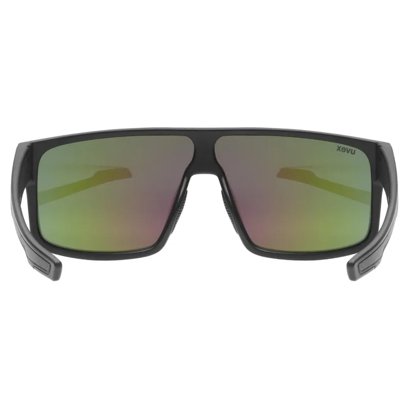 Uvex LGL 51 Sunglasses - Matte Black/Mirror Green-3