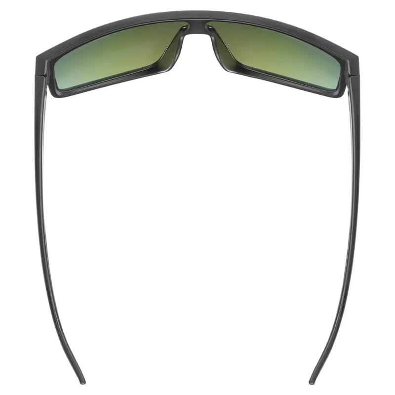 Uvex LGL 51 Sunglasses - Matte Black/Mirror Green-4