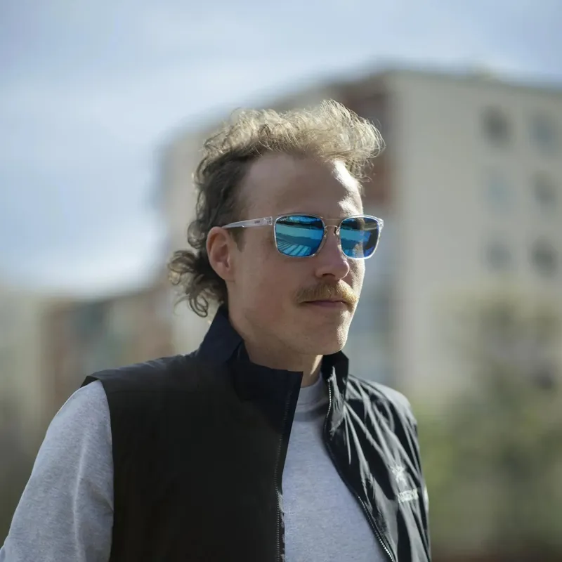 Uvex LGL 52 Sunglasses - Clear/Mirror Blue-1