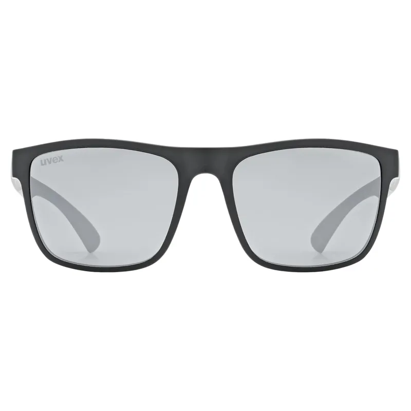 Uvex Rookie Junior Sunglasses - Matte Black/Mirror Silver-1