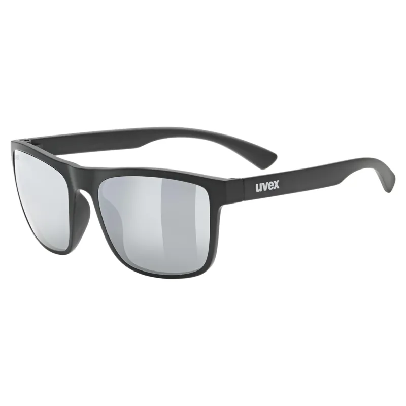 Uvex Rookie Junior Sunglasses - Matte Black/Mirror Silver