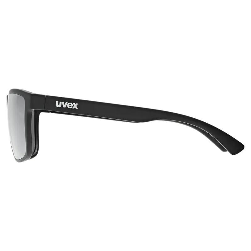 Uvex Rookie Junior Sunglasses - Matte Black/Mirror Silver-2