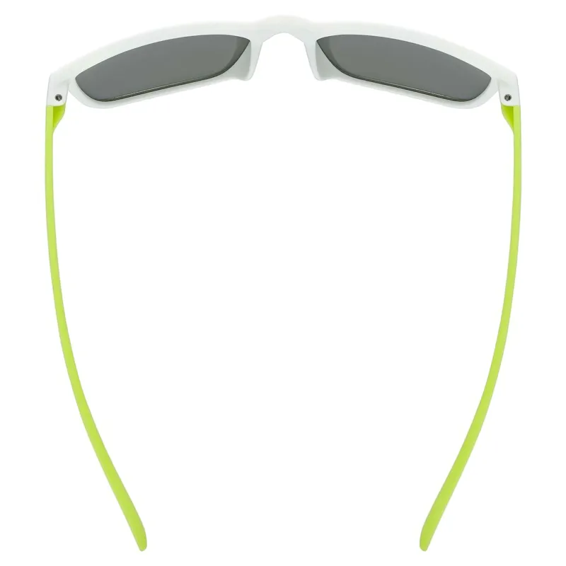 Uvex Rookie Junior Sunglasses - Matt White Lime/Mirror Green-4