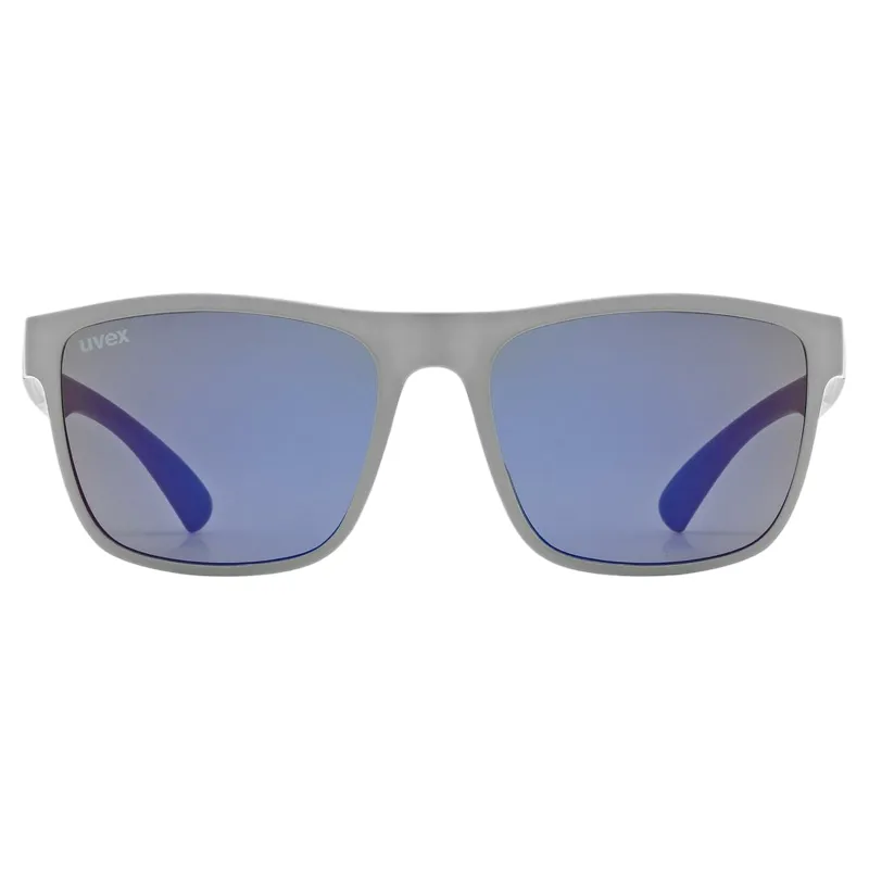 Uvex Rookie Junior Sunglasses - Matte Grey/Mirror Blue-1