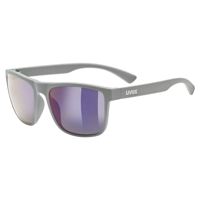 Uvex Rookie Junior Sunglasses - Matte Grey/Mirror Blue