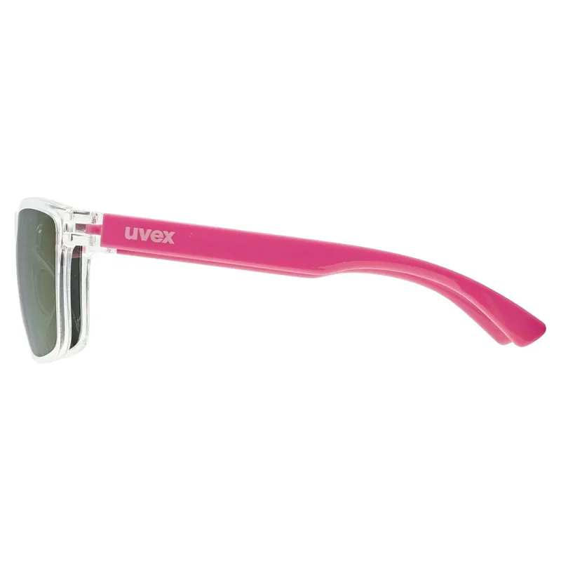 Uvex Rookie Junior Sunglasses - Clear Pink/Mirror Pink-2