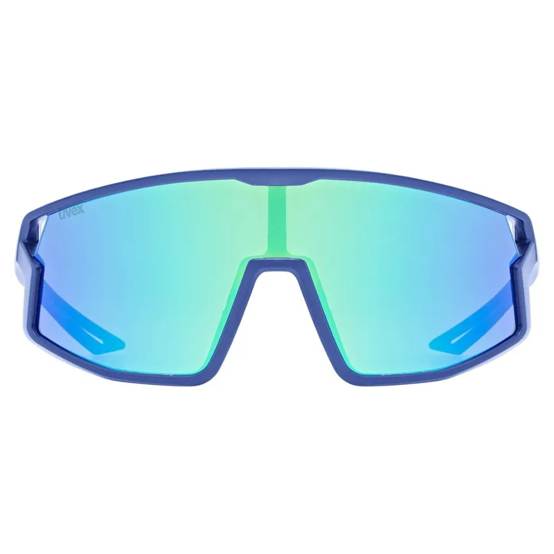 Uvex Skyryse Junior Sunglasses - Matte Blue/Mirror Green-3