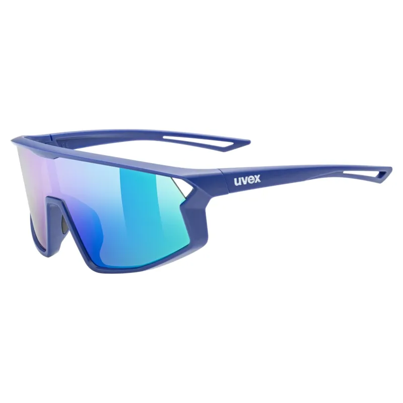Uvex Skyryse Junior Sunglasses - Matte Blue/Mirror Green