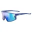 Uvex Skyryse Junior Sunglasses - Matte Blue/Mirror Green