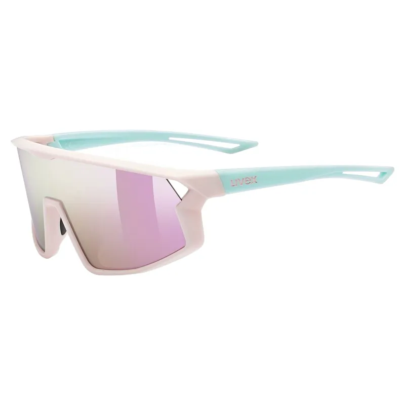 Uvex Skyryse Junior Sunglasses - Matte Pink-Green/Mirror Pink